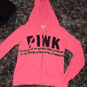 PINK zip up sweatshirt